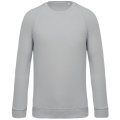 Heren Sweater Kariban BIO raglanmouwen Snow Grey